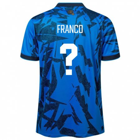 Kandiny Damen El Salvador Daniel Franco #0 Blau Heimtrikot Trikot 24-26 T-Shirt