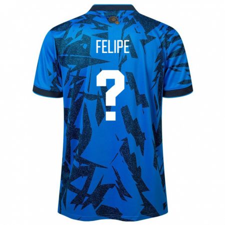 Kandiny Damen El Salvador Felipe Rodríguez #0 Blau Heimtrikot Trikot 24-26 T-Shirt