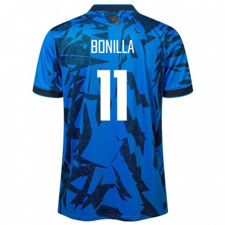 Kandiny Damen El Salvador Jarell Bonilla #11 Blau Heimtrikot Trikot 24-26 T-Shirt