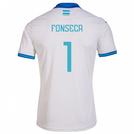 Kandiny Damen Honduras Harold Fonseca #1 Weiß Heimtrikot Trikot 24-26 T-Shirt