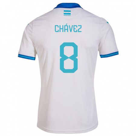 Kandiny Damen Honduras Gerson Chávez #8 Weiß Heimtrikot Trikot 24-26 T-Shirt