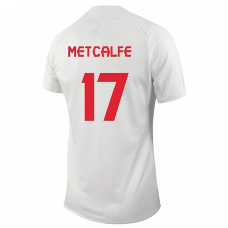 Kandiny Damen Kanadische Patrick Metcalfe #17 Weiß Auswärtstrikot Trikot 24-26 T-Shirt