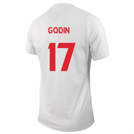 Kandiny Damen Kanadische Étienne Godin #17 Weiß Auswärtstrikot Trikot 24-26 T-Shirt
