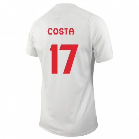 Kandiny Damen Kanadische Jesse Costa #17 Weiß Auswärtstrikot Trikot 24-26 T-Shirt