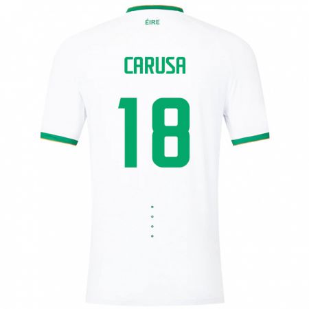 Kandiny Damen Irische Kyra Carusa #18 Weiß Auswärtstrikot Trikot 24-26 T-Shirt