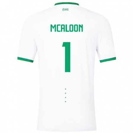 Kandiny Damen Irische Naoisha Mcaloon #1 Weiß Auswärtstrikot Trikot 24-26 T-Shirt