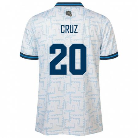 Kandiny Damen El Salvador Jorge Cruz #20 Weiß Auswärtstrikot Trikot 24-26 T-Shirt
