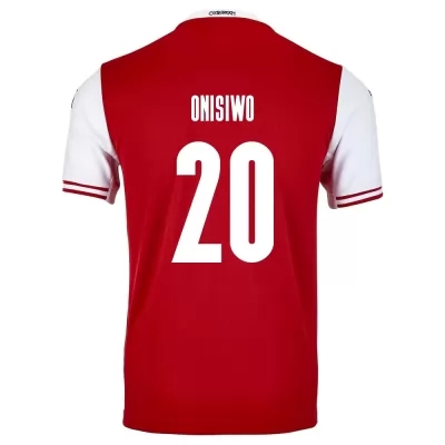 Kinder Österreichische Fussballnationalmannschaft Karim Onisiwo #20 Heimtrikot Rot 2021 Trikot
