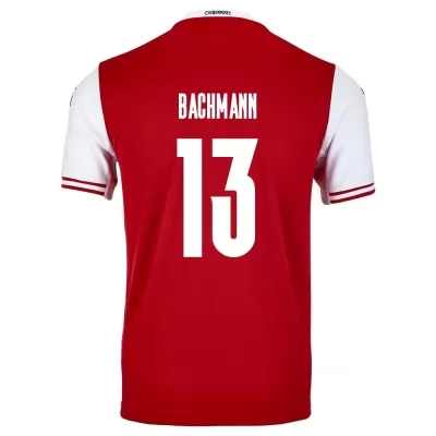 Kinder Österreichische Fussballnationalmannschaft Daniel Bachmann #13 Heimtrikot Rot 2021 Trikot