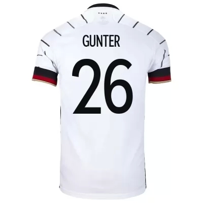 Herren Deutsche Fussballnationalmannschaft Christian Gunter #26 Heimtrikot Weiß 2021 Trikot