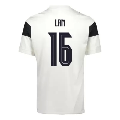 Kinder Finnische Fussballnationalmannschaft Thomas Lam #16 Heimtrikot Weiß 2021 Trikot