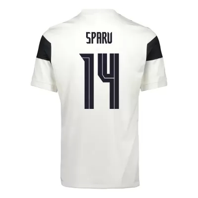Herren Finnische Fussballnationalmannschaft Tim Sparv #14 Heimtrikot Weiß 2021 Trikot