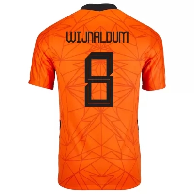Herren Niederländische Fussballnationalmannschaft Georginio Wijnaldum #8 Heimtrikot Orangefarben 2021 Trikot
