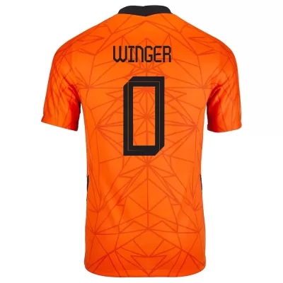 Damen Niederländische Fussballnationalmannschaft Right Winger #0 Heimtrikot Orangefarben 2021 Trikot