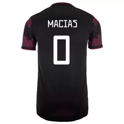 Herren Mexikanische Fussballnationalmannschaft Jose Macias #0 Heimtrikot Rosenrot 2021 Trikot