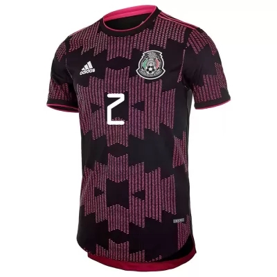 Damen Mexikanische Fussballnationalmannschaft Nestor Araujo #2 Heimtrikot Rosenrot 2021 Trikot
