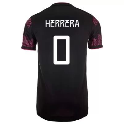 Damen Mexikanische Fussballnationalmannschaft Hector Herrera #0 Heimtrikot Rosenrot 2021 Trikot