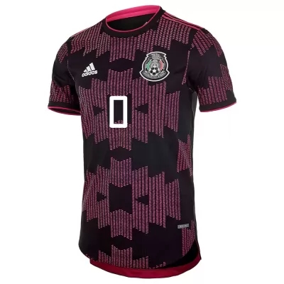 Herren Mexikanische Fussballnationalmannschaft Alexis Vega #0 Heimtrikot Rosenrot 2021 Trikot