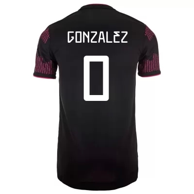 Herren Mexikanische Fussballnationalmannschaft Hugo Gonzalez #0 Heimtrikot Rosenrot 2021 Trikot