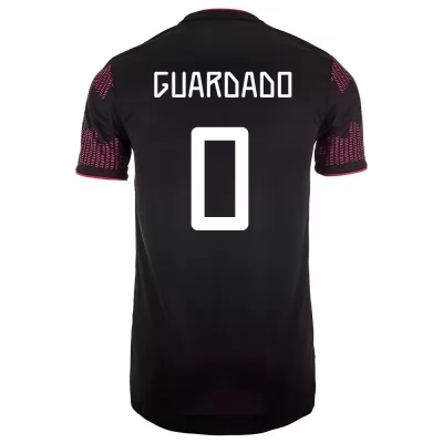 Kinder Mexikanische Fussballnationalmannschaft Andres Guardado #0 Heimtrikot Rosenrot 2021 Trikot