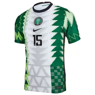 Damen Nigerianische Fussballnationalmannschaft Zaidu Sanusi #15 Heimtrikot Grün Weiß 2021 Trikot