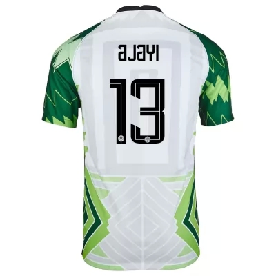 Damen Nigerianische Fussballnationalmannschaft Semi Ajayi #13 Heimtrikot Grün Weiß 2021 Trikot