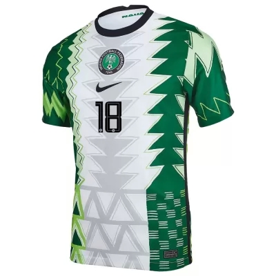 Damen Nigerianische Fussballnationalmannschaft Adeleke Adekunle #18 Heimtrikot Grün Weiß 2021 Trikot