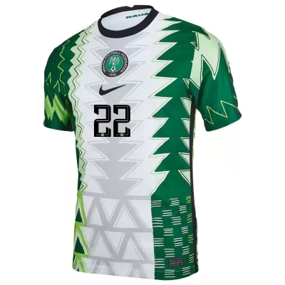 Damen Nigerianische Fussballnationalmannschaft Anayo Iwuala #22 Heimtrikot Grün Weiß 2021 Trikot