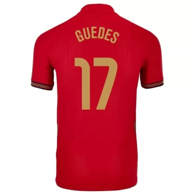 Herren Portugiesische Fussballnationalmannschaft Goncalo Guedes #17 Heimtrikot Rot 2021 Trikot