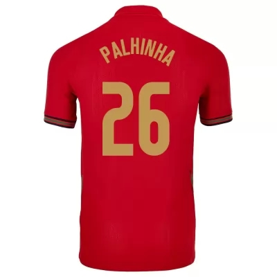 Damen Portugiesische Fussballnationalmannschaft Joao Palhinha #26 Heimtrikot Rot 2021 Trikot