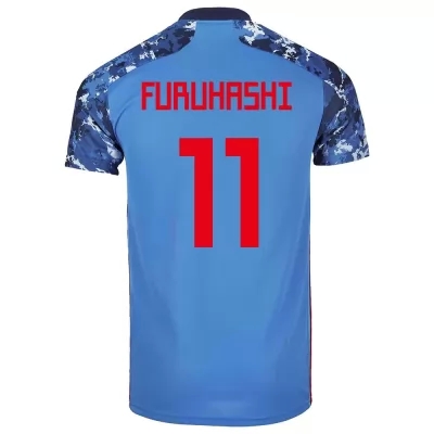 Herren Japanische Fussballnationalmannschaft Kyogo Furuhashi #11 Heimtrikot Dunkelblau 2021 Trikot