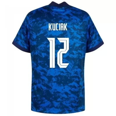 Kinder Slowakische Fussballnationalmannschaft Dusan Kuciak #12 Heimtrikot Dunkelblau 2021 Trikot