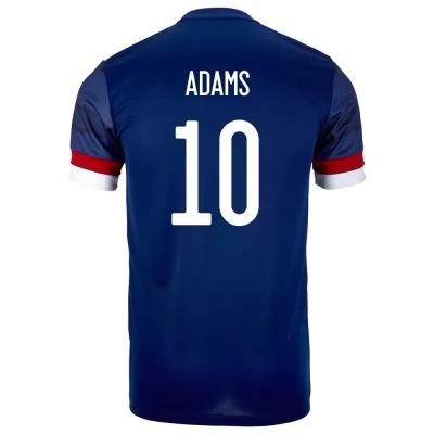 Herren Schottische Fussballnationalmannschaft Che Adams #10 Heimtrikot Dunkelblau 2021 Trikot