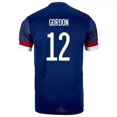 Herren Schottische Fussballnationalmannschaft Craig Gordon #12 Heimtrikot Dunkelblau 2021 Trikot