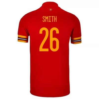 Herren Walisische Fussballnationalmannschaft Matt Smith #26 Heimtrikot Rot 2021 Trikot
