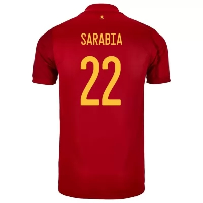 Herren Spanische Fussballnationalmannschaft Pablo Sarabia #22 Heimtrikot Rot 2021 Trikot