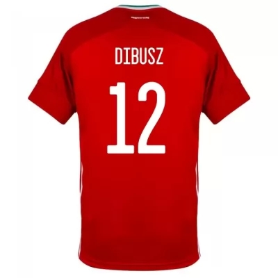 Kinder Ungarische Fussballnationalmannschaft Denes Dibusz #12 Heimtrikot Rot 2021 Trikot