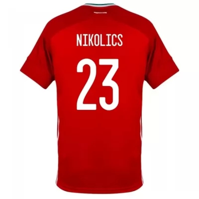 Damen Ungarische Fussballnationalmannschaft Nemanja Nikolics #23 Heimtrikot Rot 2021 Trikot