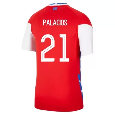 Damen Chilenische Fussballnationalmannschaft Carlos Palacios #21 Heimtrikot Rot 2021 Trikot