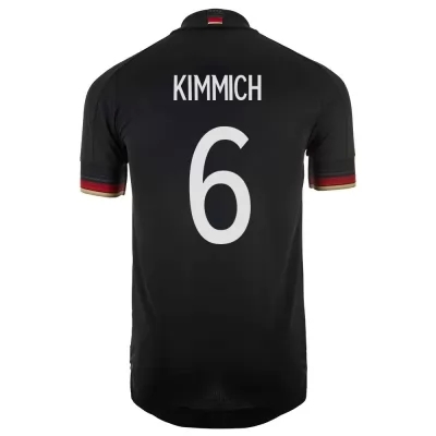 Herren Deutsche Fussballnationalmannschaft Joshua Kimmich #6 Auswärtstrikot Schwarz 2021 Trikot