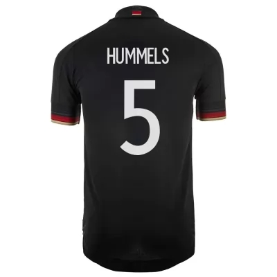 Kinder Deutsche Fussballnationalmannschaft Mats Hummels #5 Auswärtstrikot Schwarz 2021 Trikot