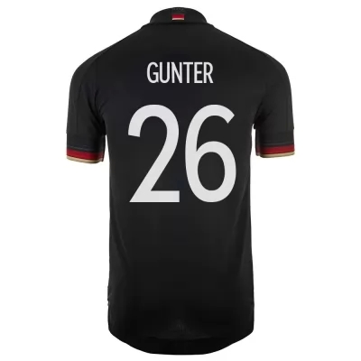 Kinder Deutsche Fussballnationalmannschaft Christian Gunter #26 Auswärtstrikot Schwarz 2021 Trikot