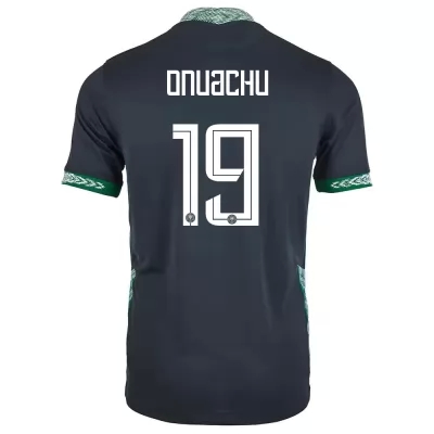 Herren Nigerianische Fussballnationalmannschaft Paul Onuachu #19 Auswärtstrikot Schwarz 2021 Trikot