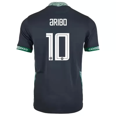 Herren Nigerianische Fussballnationalmannschaft Joe Aribo #10 Auswärtstrikot Schwarz 2021 Trikot