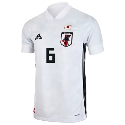 Herren Japanische Fussballnationalmannschaft Wataru Endo #6 Auswärtstrikot Weiß 2021 Trikot