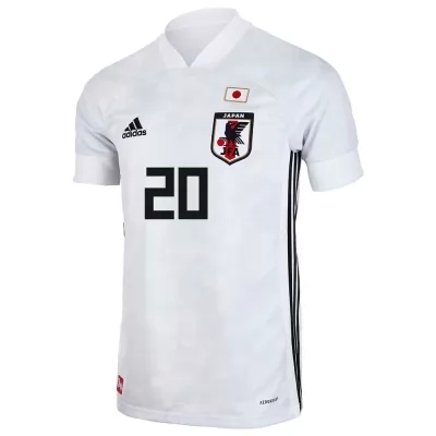 Kinder Japanische Fussballnationalmannschaft Ko Itakura #20 Auswärtstrikot Weiß 2021 Trikot