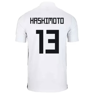 Kinder Japanische Fussballnationalmannschaft Kento Hashimoto #13 Auswärtstrikot Weiß 2021 Trikot