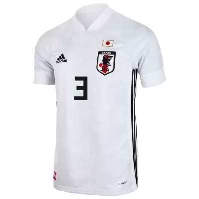 Kinder Japanische Fussballnationalmannschaft Sei Muroya #3 Auswärtstrikot Weiß 2021 Trikot