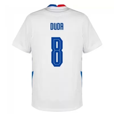 Herren Slowakische Fussballnationalmannschaft Ondrej Duda #8 Auswärtstrikot Dunkelblau 2021 Trikot