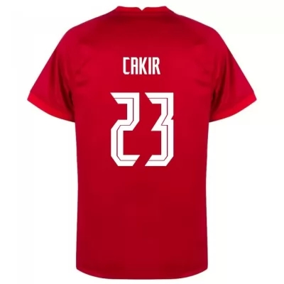 Damen Türkische Fussballnationalmannschaft Ugurcan Cakir #23 Auswärtstrikot Weiß 2021 Trikot